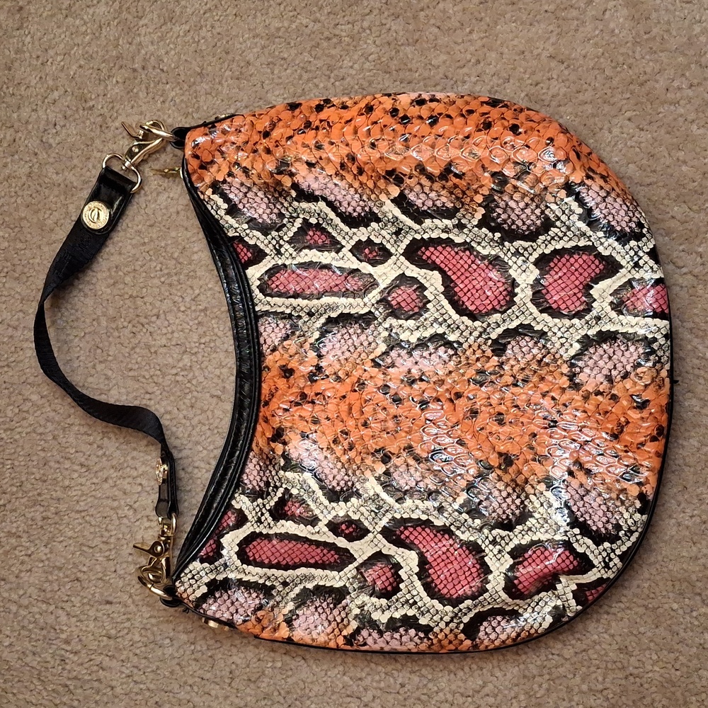 Betsey Johnson Betseyville Snakeskin Print Purse - Picture 3 of 7